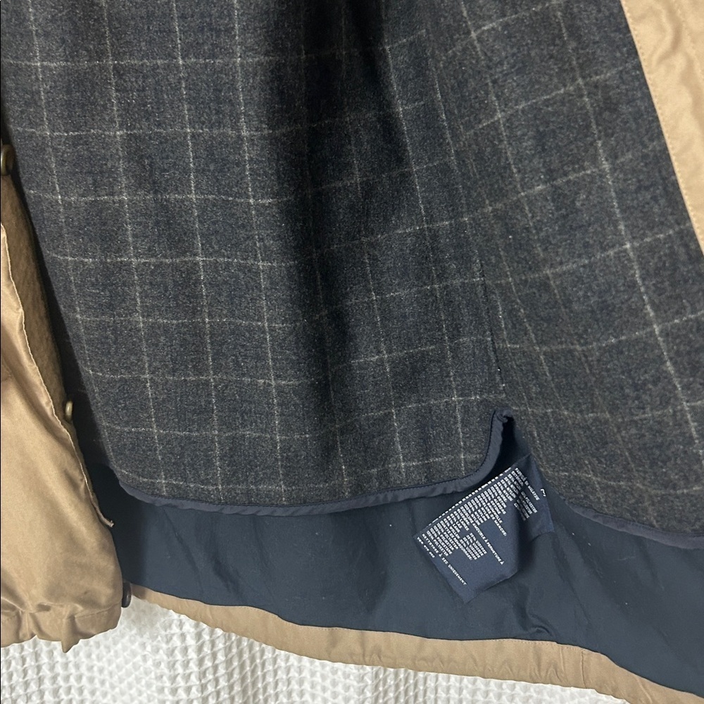Nautica Tan Jacket Barn Chore Wool Removable Liner Oversized Men’s Medium - Picture 4 of 8